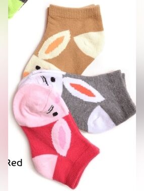 3 Pack Adorable Toddler Girl's Rabbit Socks- 2-3T- NEW